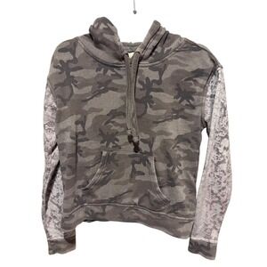 Vintage Havana Camo Snakeskin Hoodie Grey brown VH-8819 Small